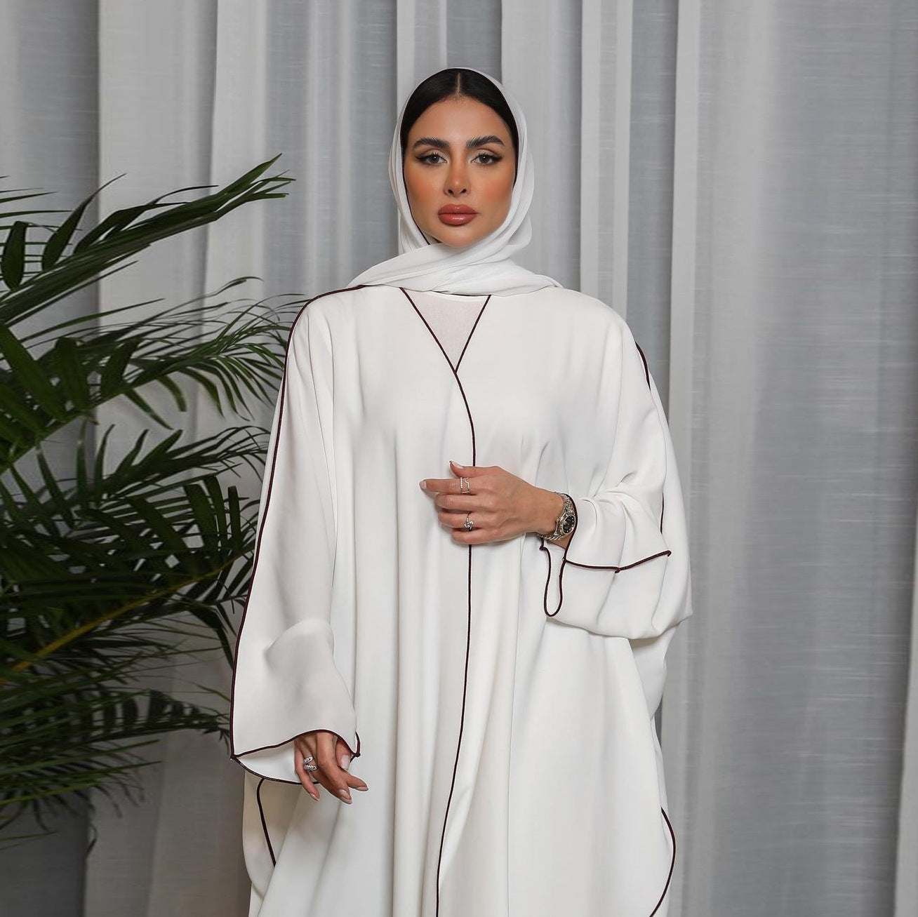 Splicing Stitching Simple Abaya