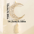 Ramadan Moon Star Wooden Hanging Decor
