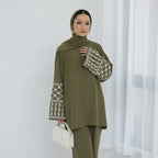 2 Pcs Ramadan Eid Djellaba Suits Abaya