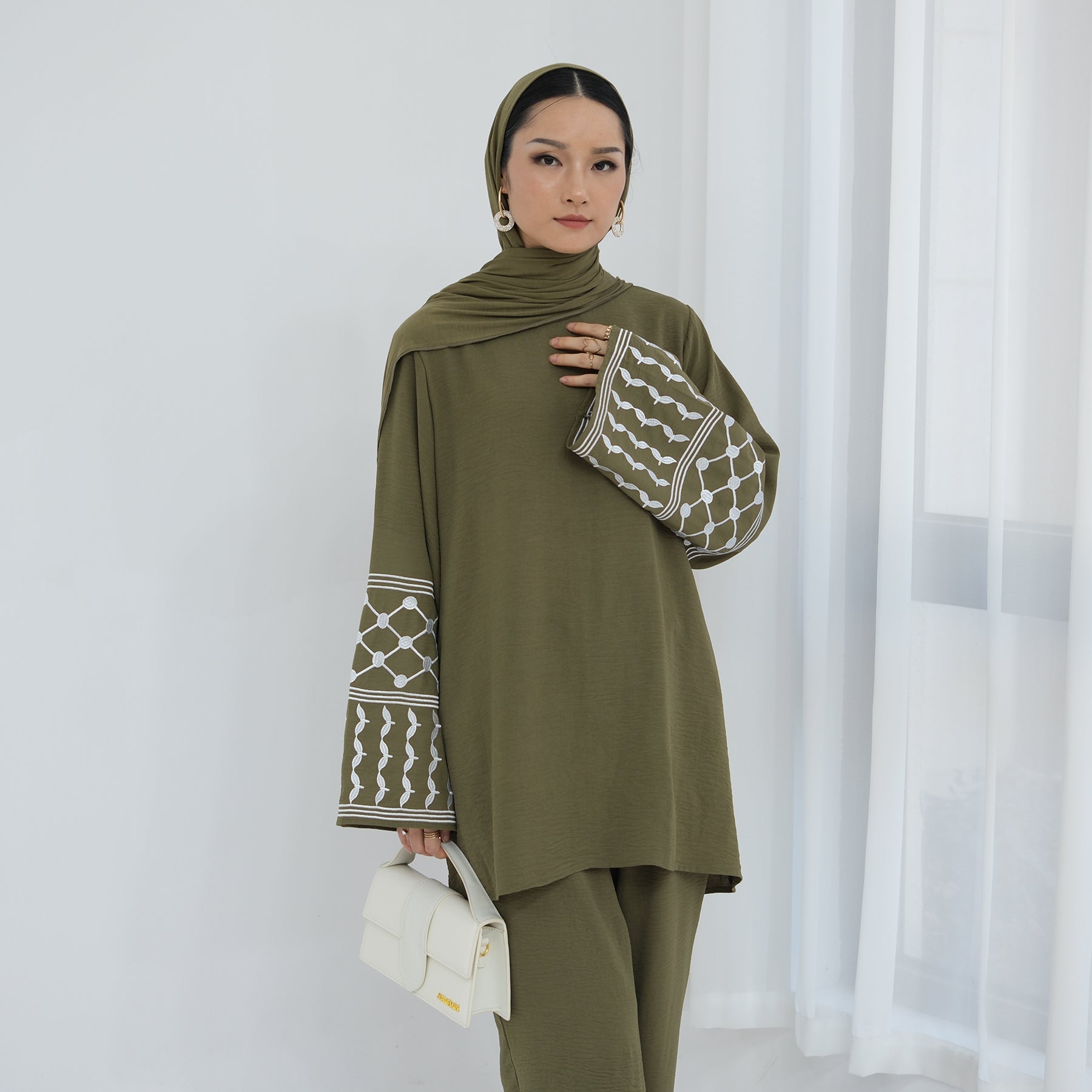 2 Pcs Ramadan Eid Djellaba Suits Abaya