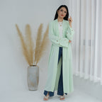 Heart Embroidery Open Abaya