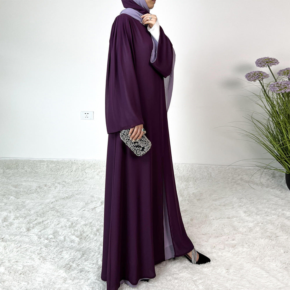 Two Tone Patchwork Dress & Hijab