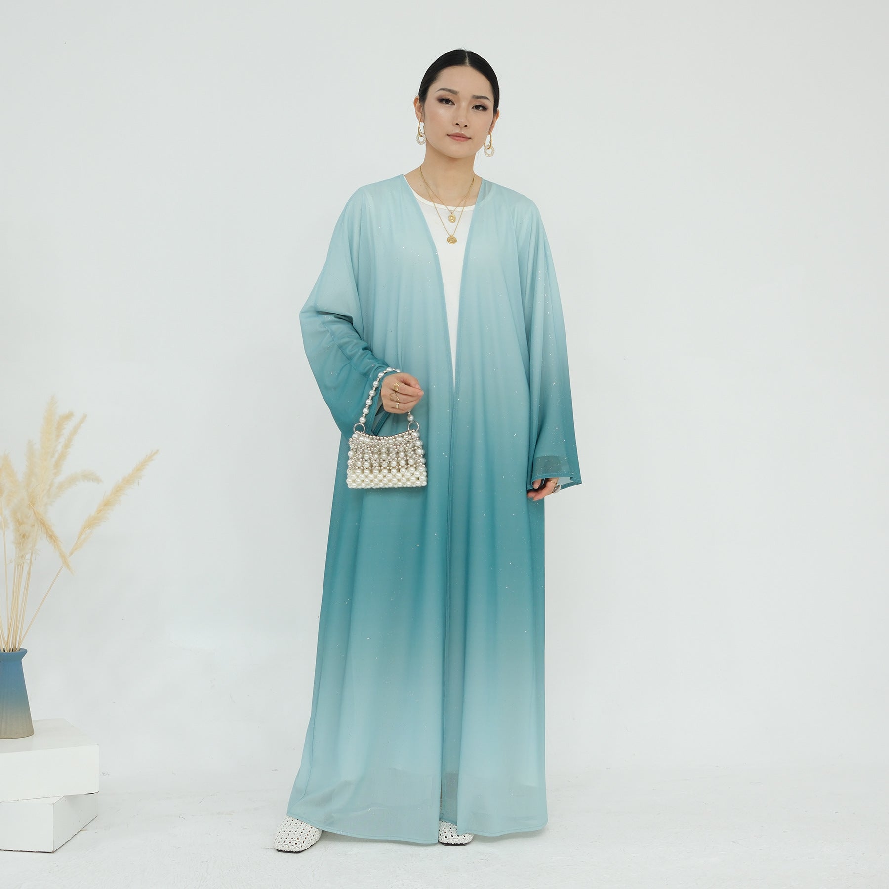 Flowing light Dream Open Abaya