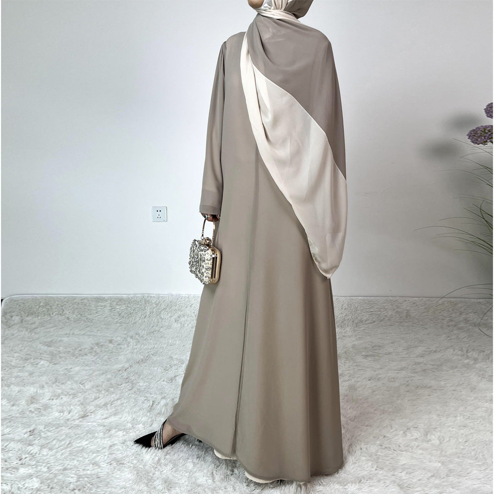 Two Tone Patchwork Dress & Hijab