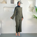2pc Set Modest Solid Color Abaya