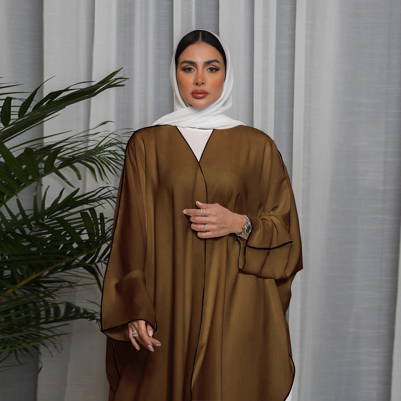 Splicing Stitching Simple Abaya
