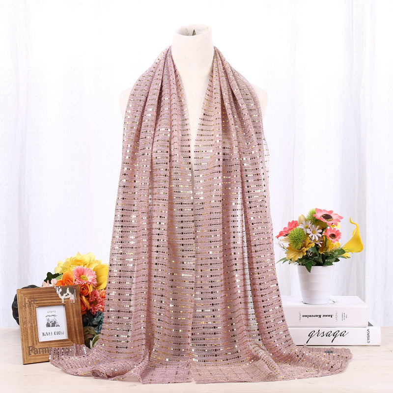 Plain Crinkle Long Hijab Scarf