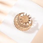 Star and Moon Brooch