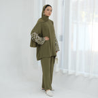 2 Pcs Ramadan Eid Djellaba Suits Abaya