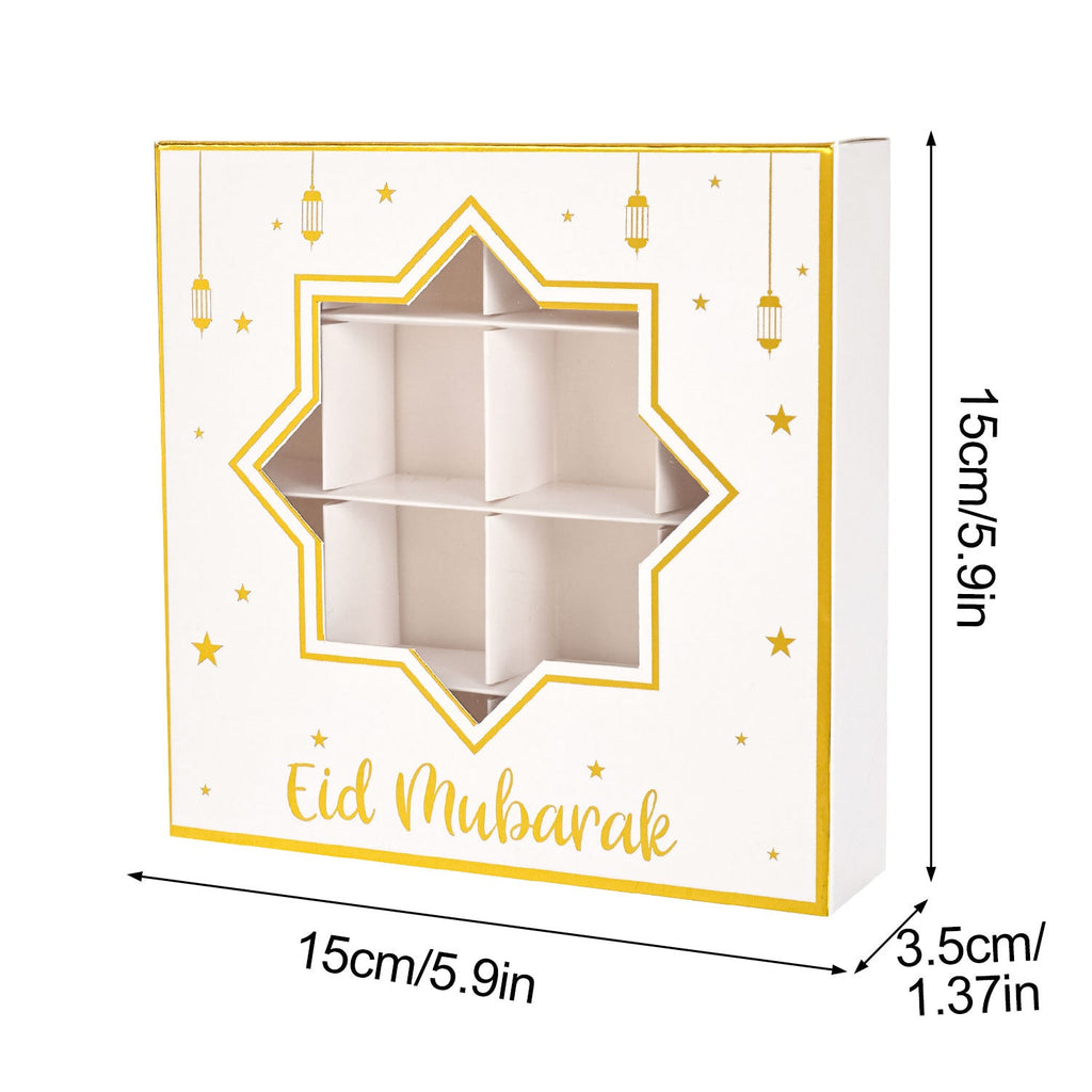 Ramadan Window Chocolate Candy Box 10 Pcs White 2