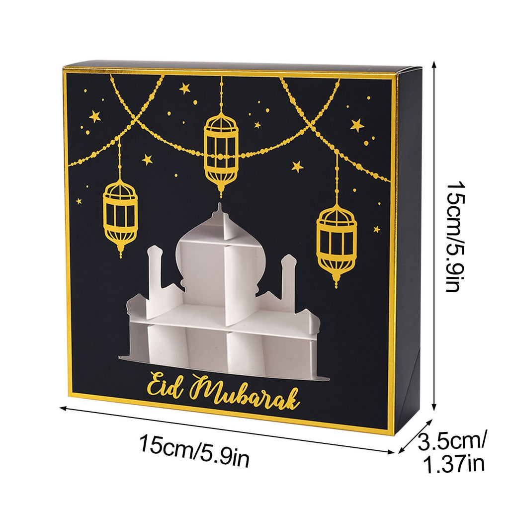 Ramadan Window Chocolate Candy Box 10 Pcs Black 1