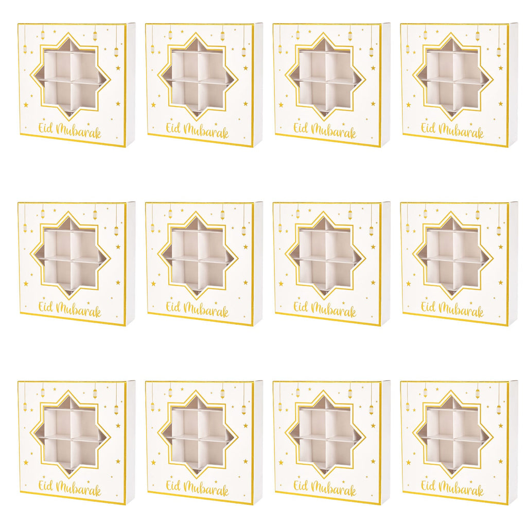 Ramadan Window Chocolate Candy Box 10 Pcs White 2