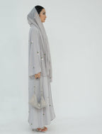Floral Embroidery Abayas with Hijab