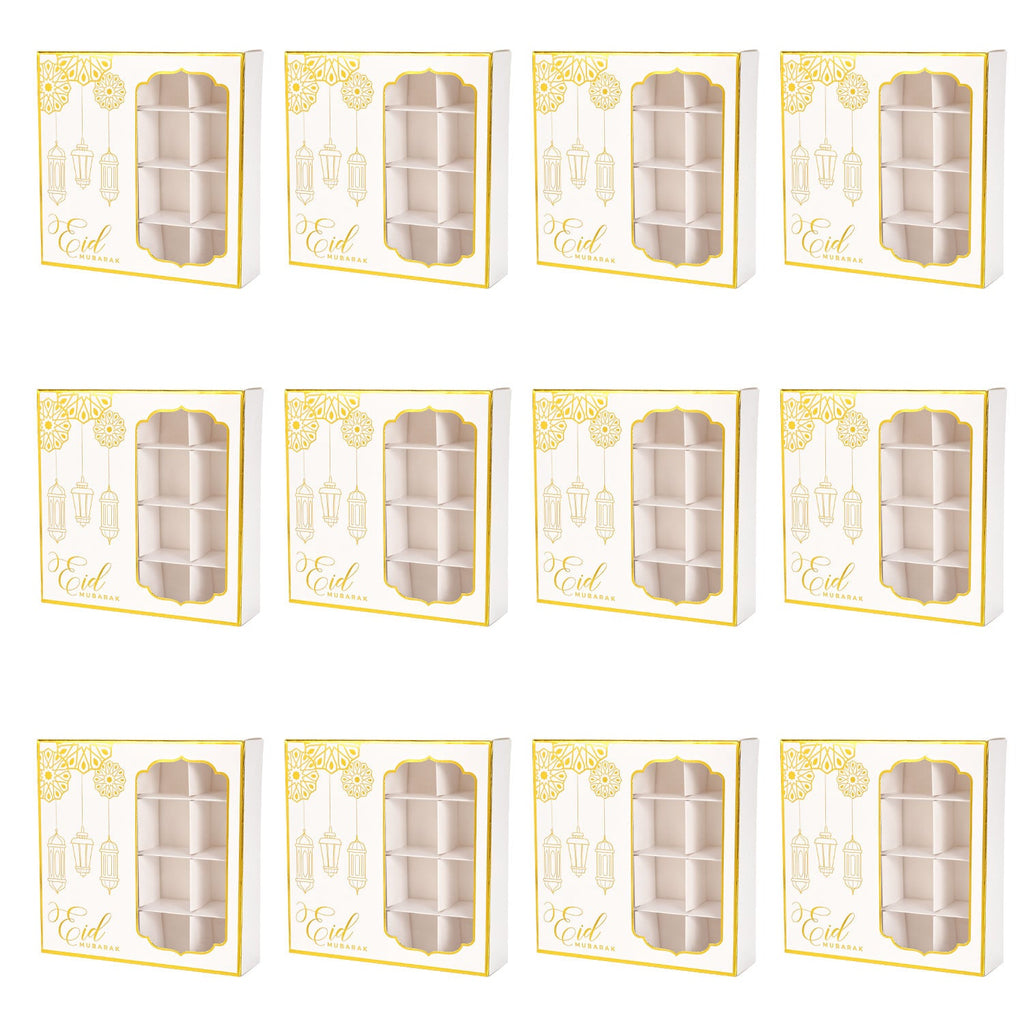 Ramadan Window Chocolate Candy Box 10 Pcs White 3