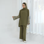 2 Pcs Ramadan Eid Djellaba Suits Abaya