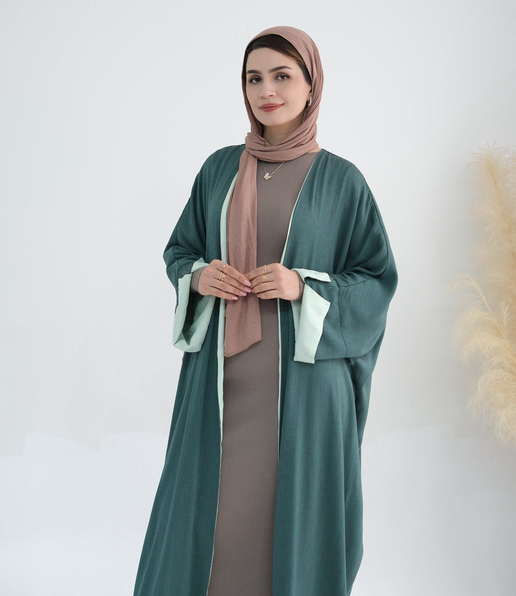 Double Sided Wearable Elegant Cardigan Abaya