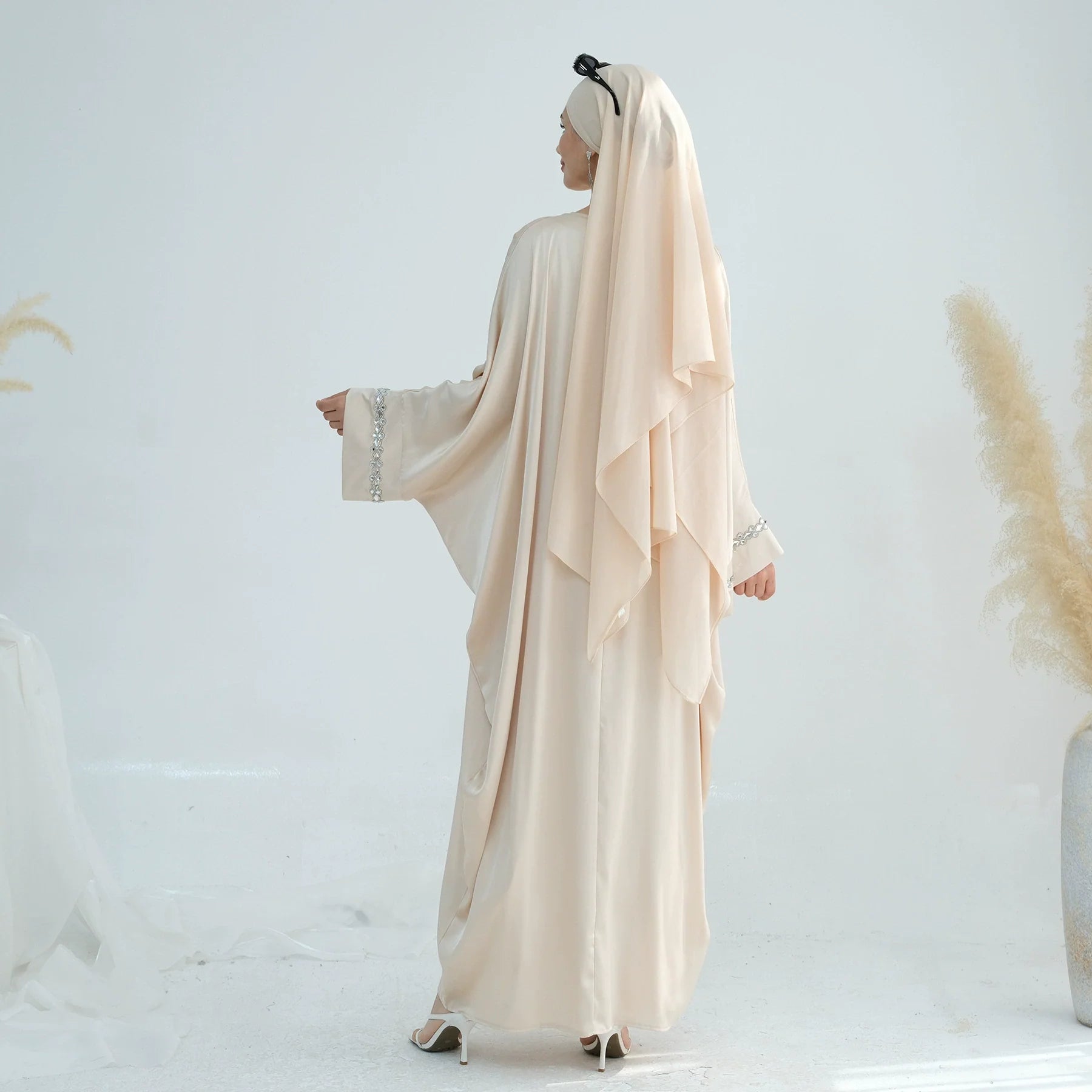 Rhinestone Satin Dress