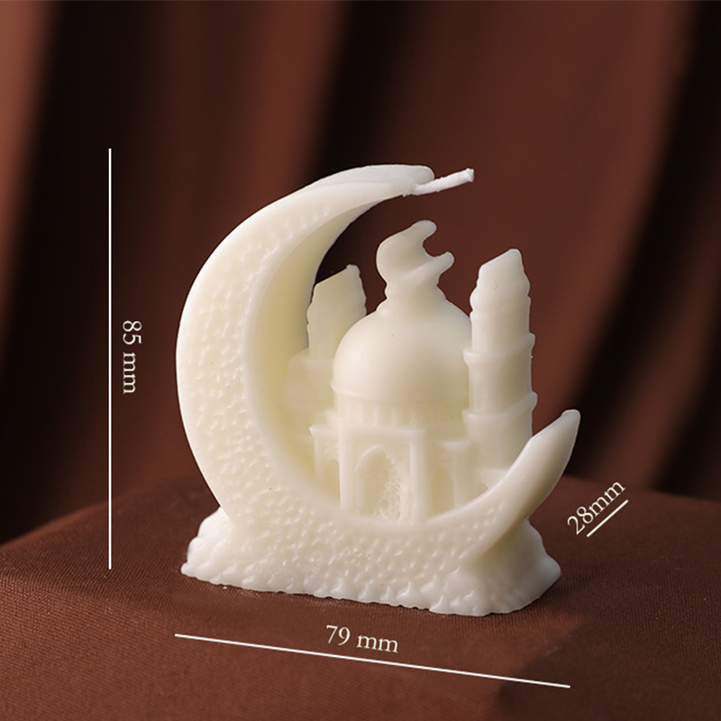 Moon Star Castle Candle for Ramadan Decor