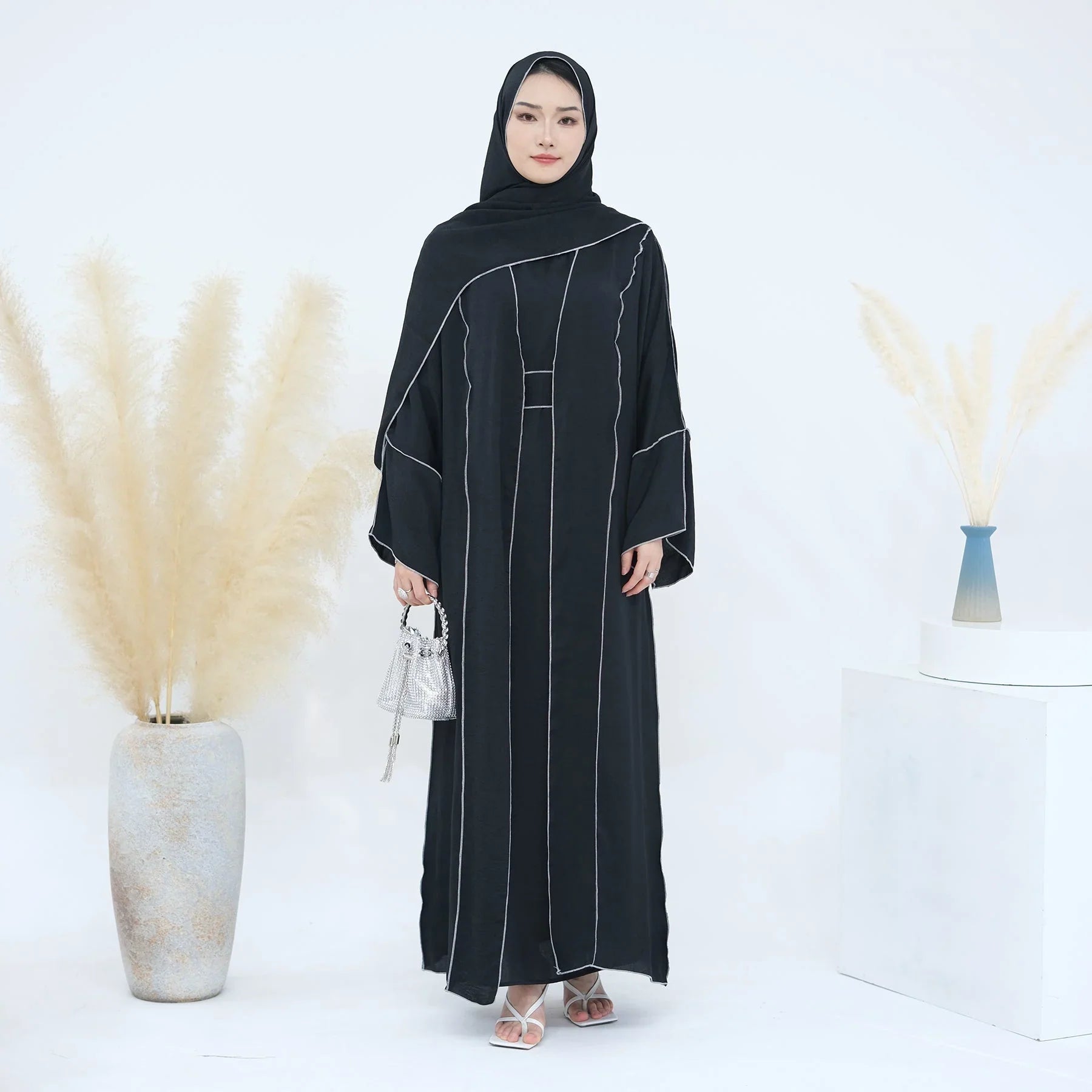 4 Pcs Prayer Cardigan Abaya