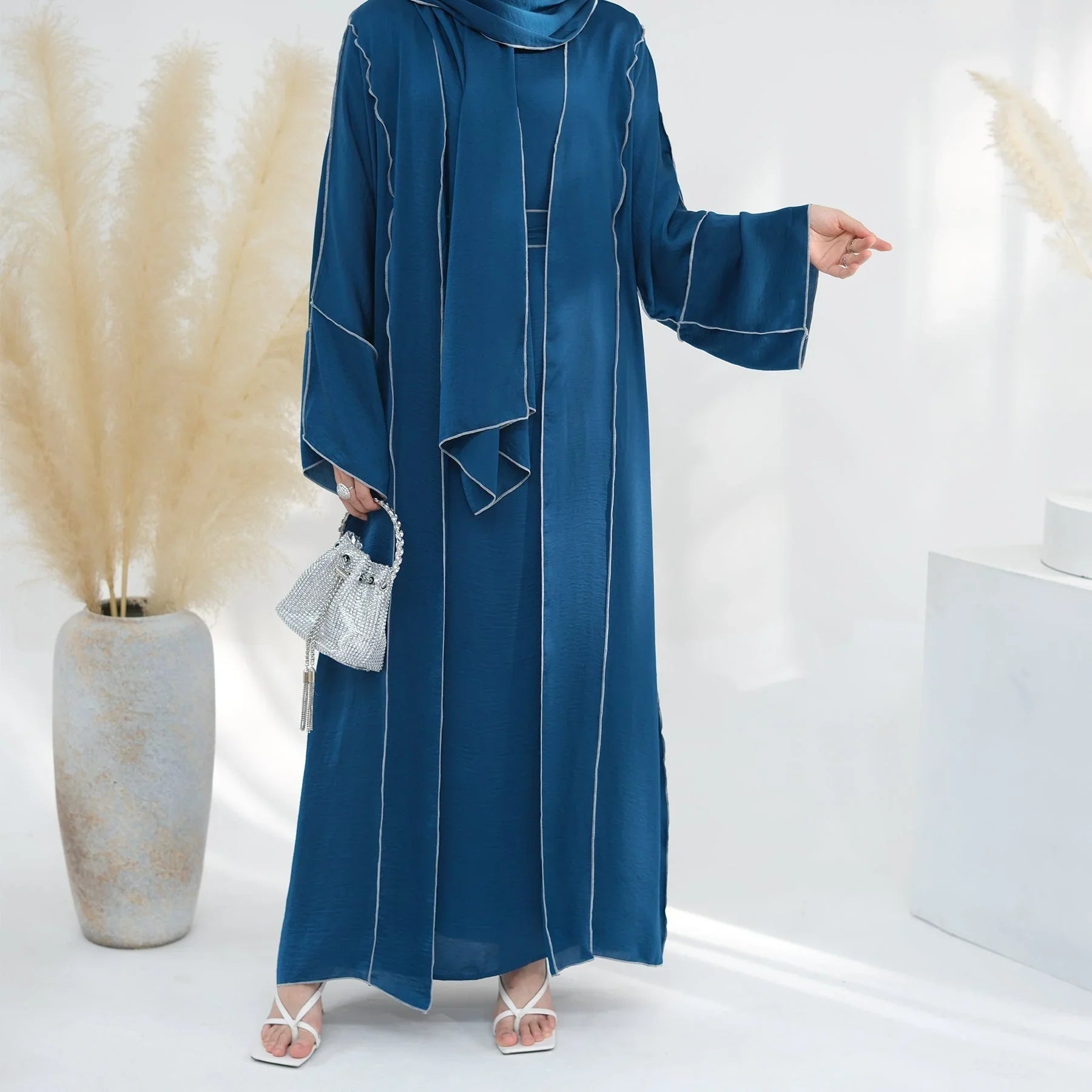 4 Pcs Prayer Cardigan Abaya