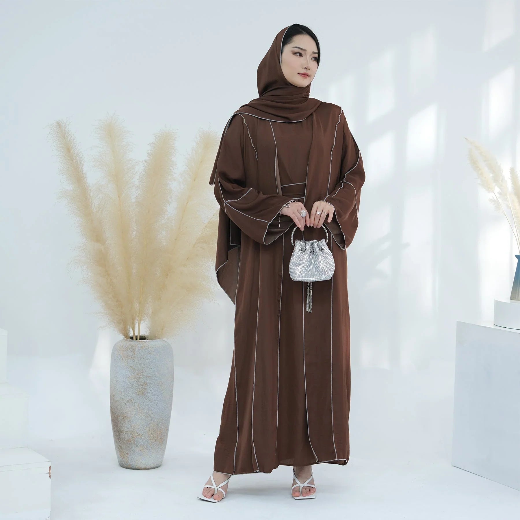 4 Pcs Prayer Cardigan Abaya