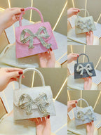 Rhinestone Bowknot Sparkly Handbag