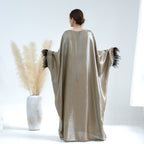 Feather Batwing Adjustable Abaya