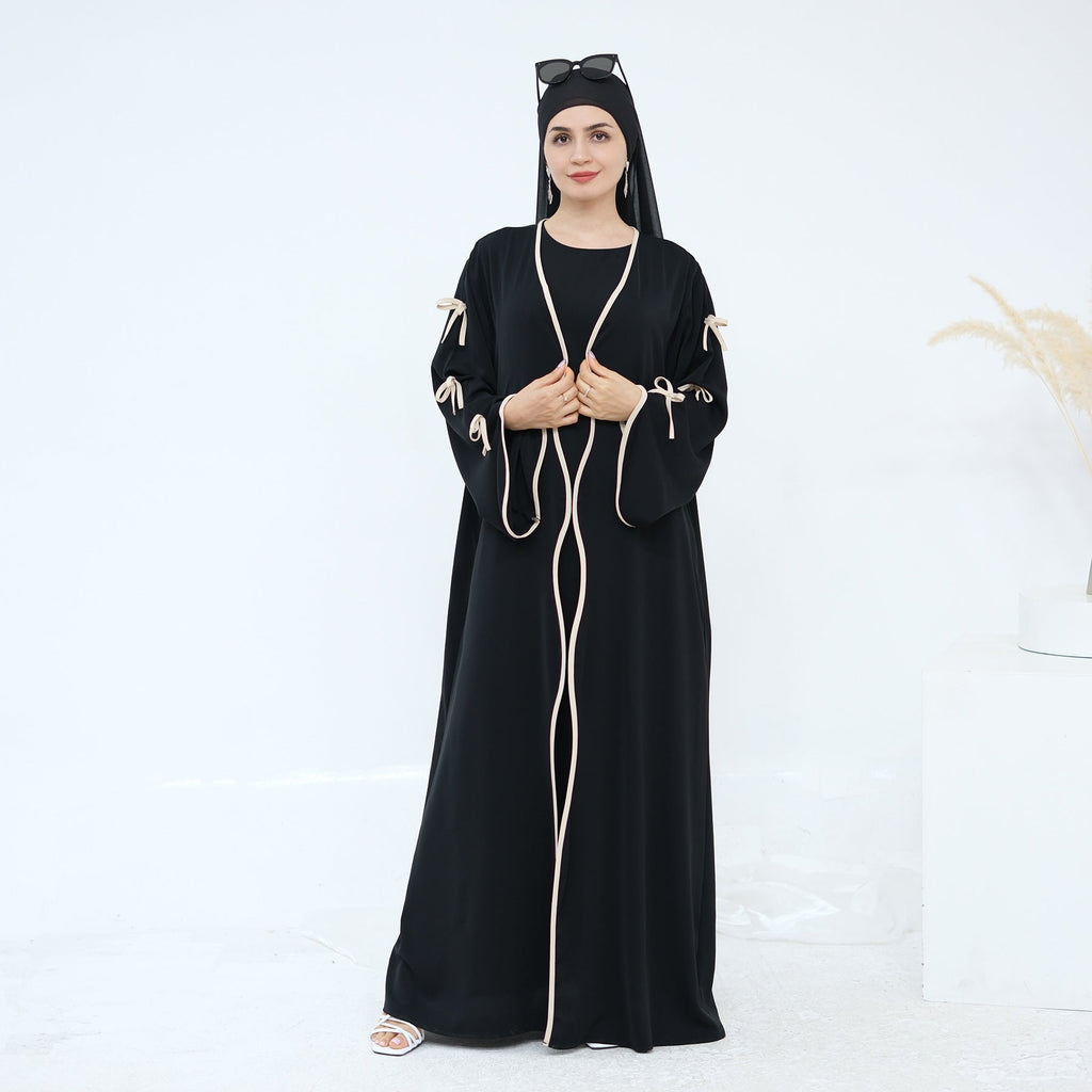 Bow Sleeve Abaya Set