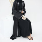 Light Flowing Tulle Abaya With Hijab