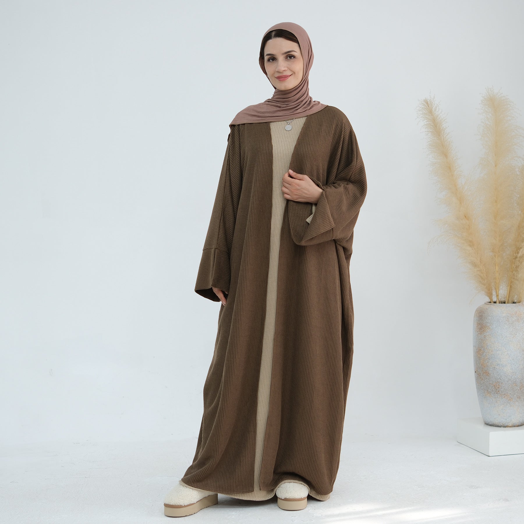Thick knitted Sweater Abaya