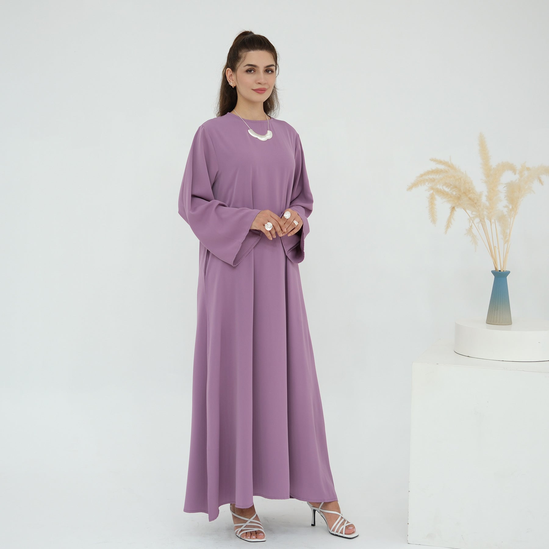 Solid Color Various Styles Abaya Dresses