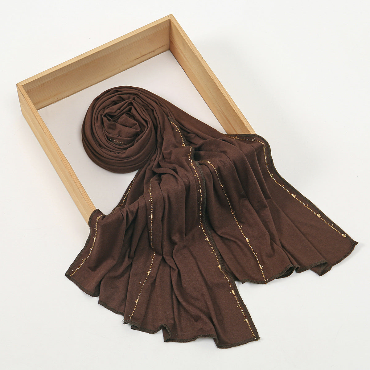 Soft Modal Rhinestone Hijab Scarf for Women