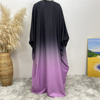 Gradient Batwing Sleeves Abayas