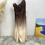 Gradient Batwing Sleeves Abayas