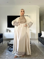 Embroidered Tassel Side Abaya