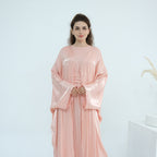 Solid Color Two-piece Shining Abaya