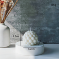 Elegant Bubble Pillar Candle for Ramadan Decor