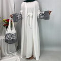 Embroidered Cuff Abaya with Bag