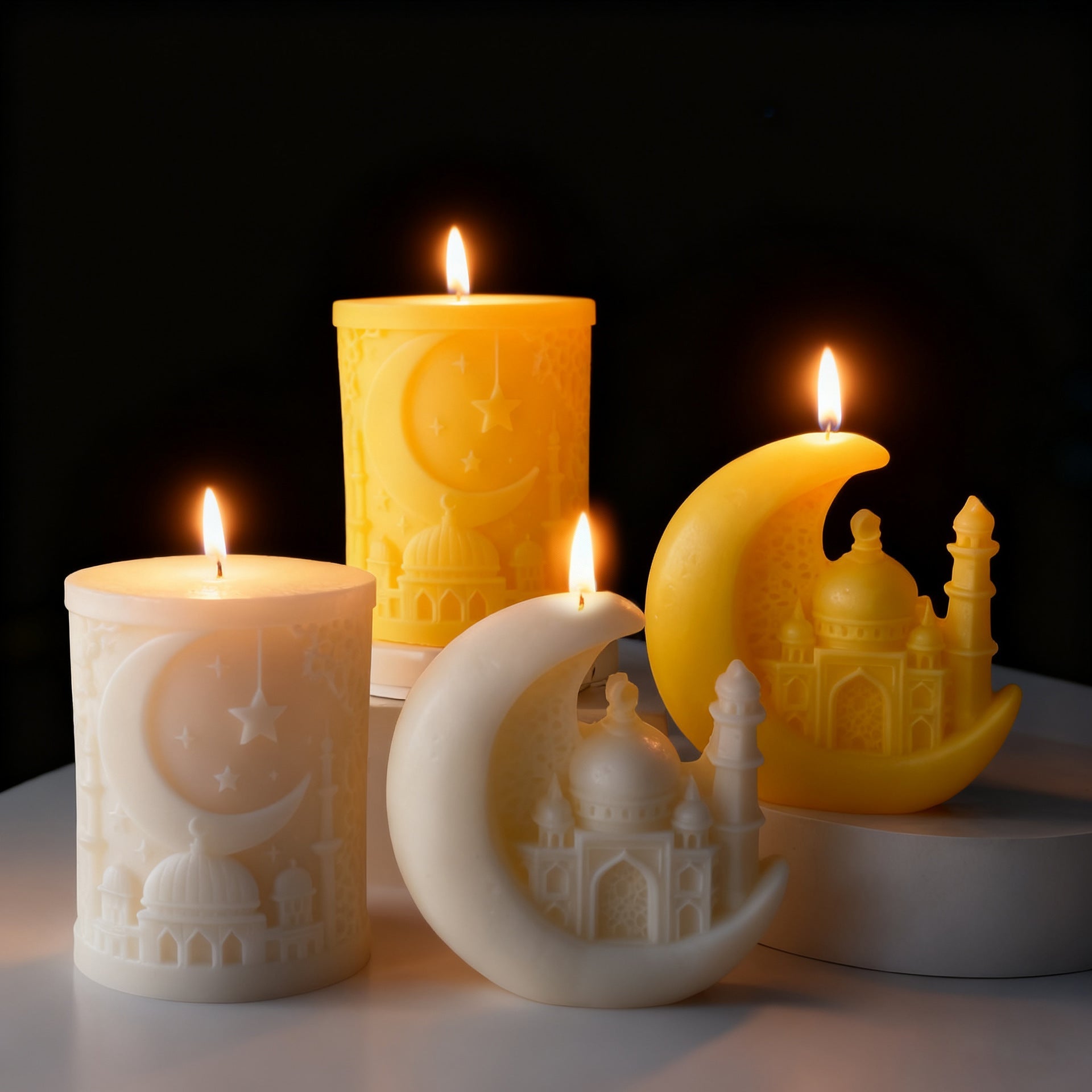 Ramadan Crescent Moon Scented Candle