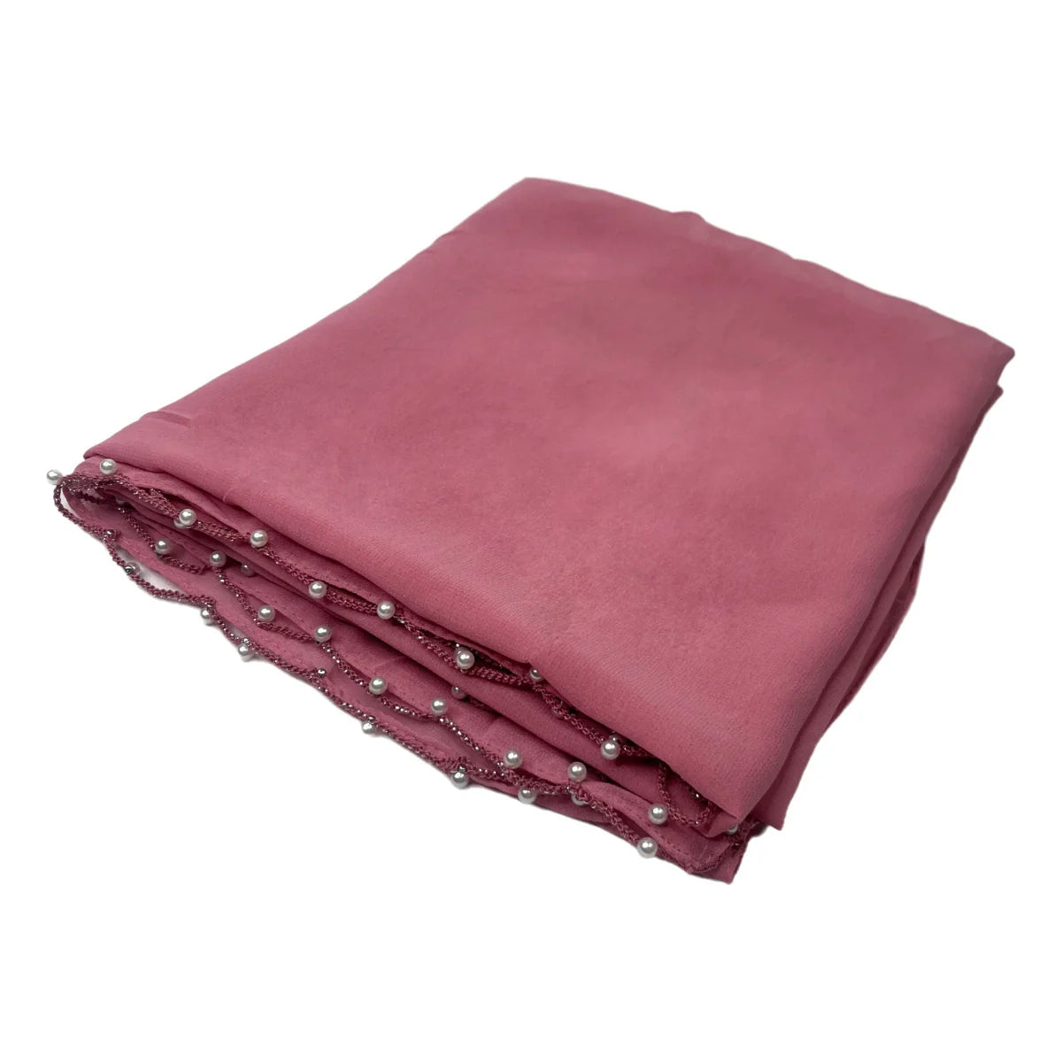 Solid Color Wave Edge Hijab