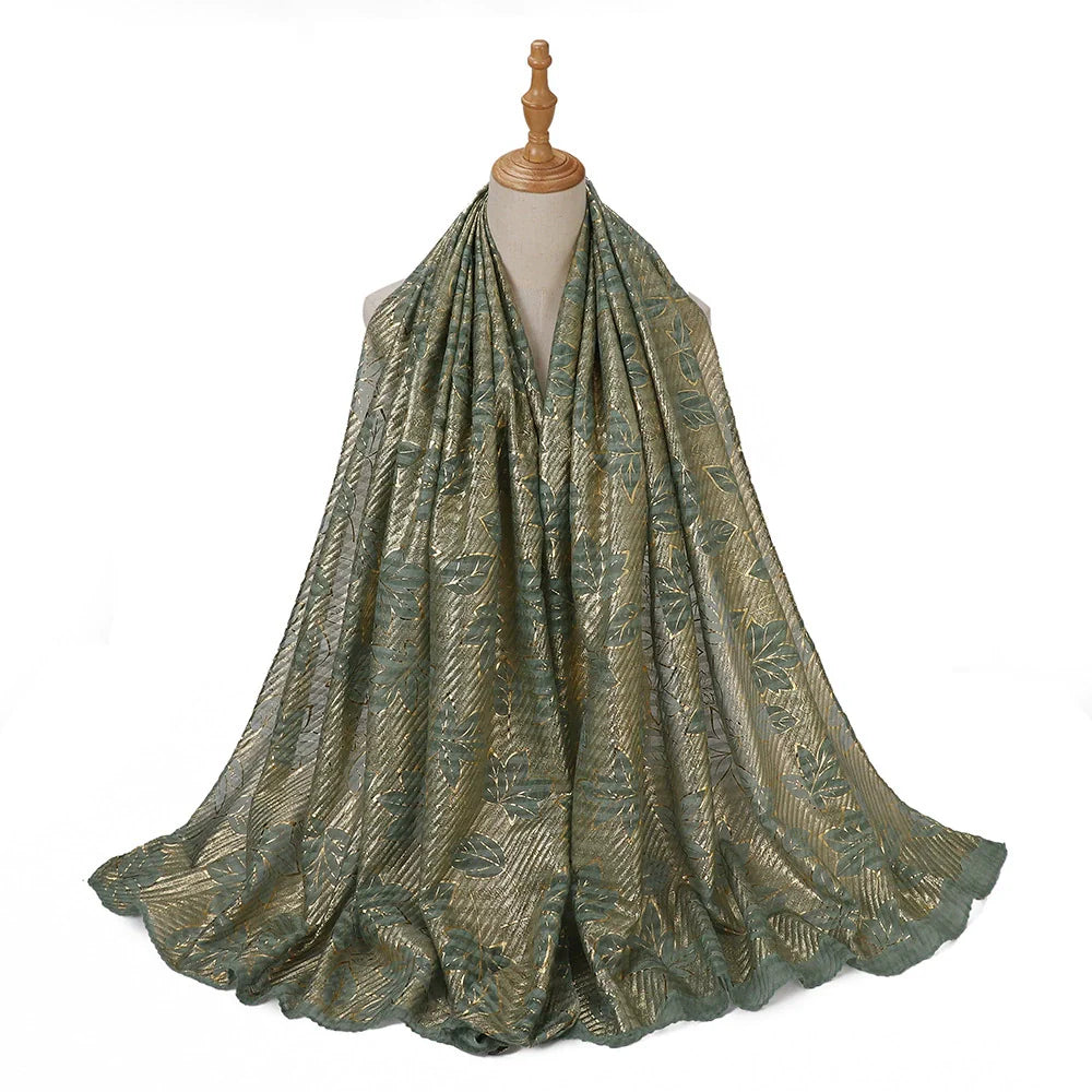 Maple Leaf Printed Hijab