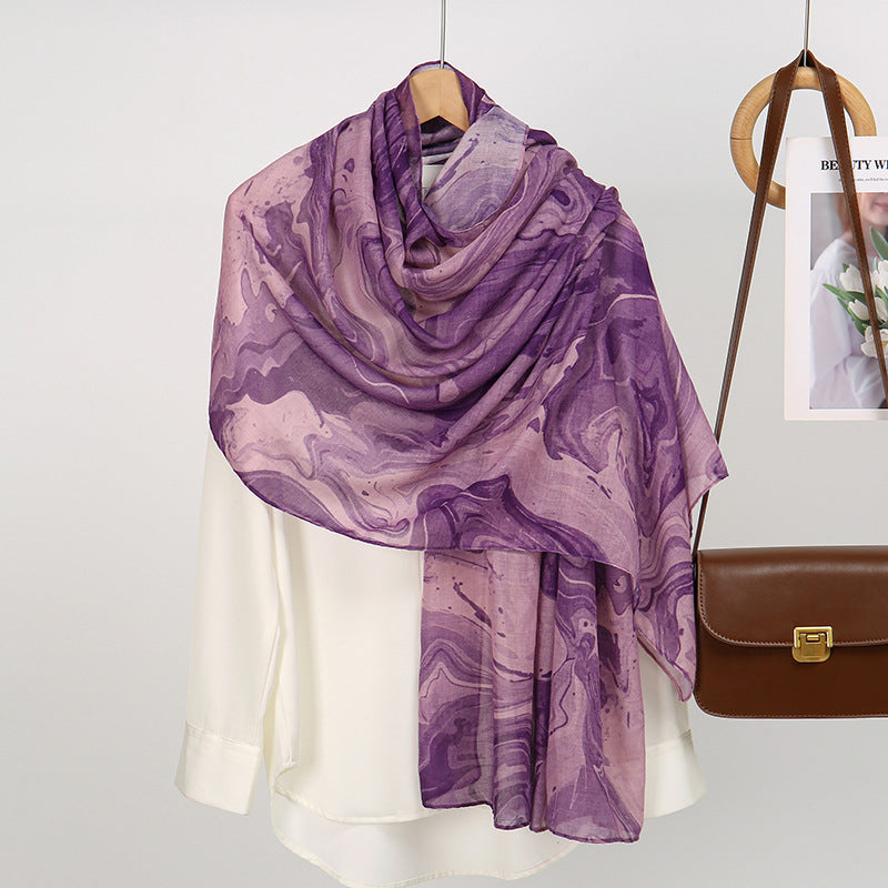 Cotton & Polyester Tie-Dye Hijab