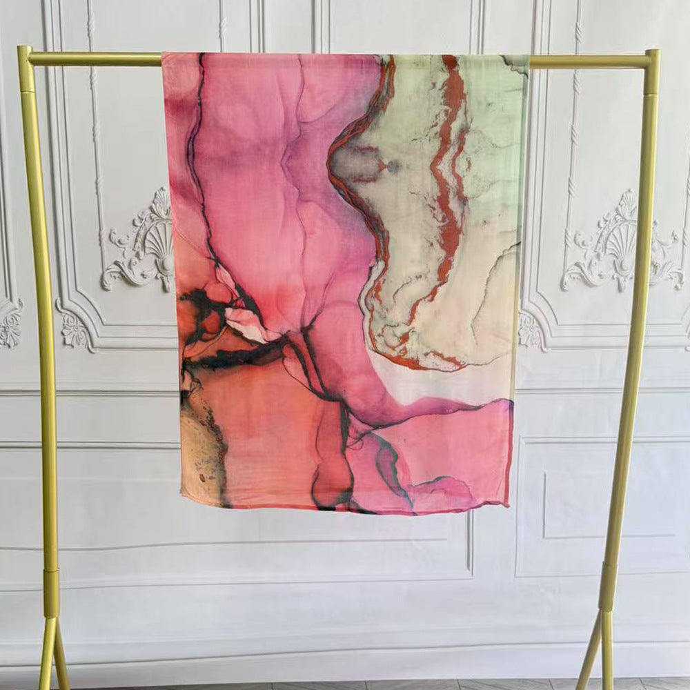 Watercolor Printed Hijab