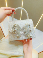 Rhinestone Bowknot Sparkly Handbag