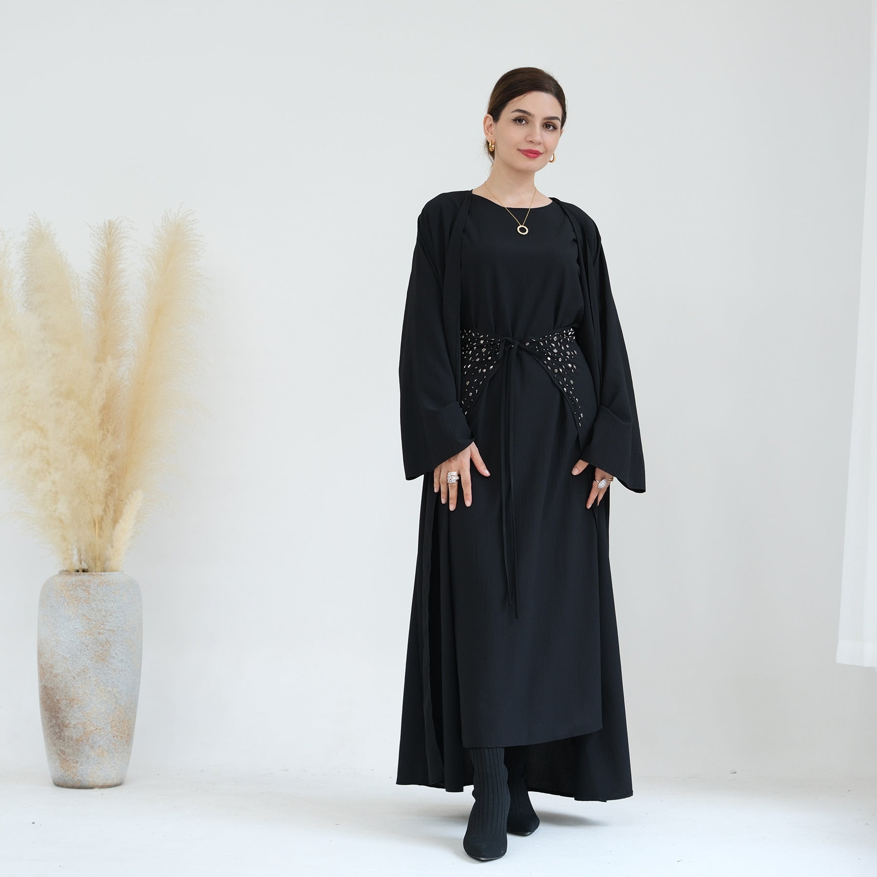 Dot Starlight Apron Headscarf 4 Piece Set