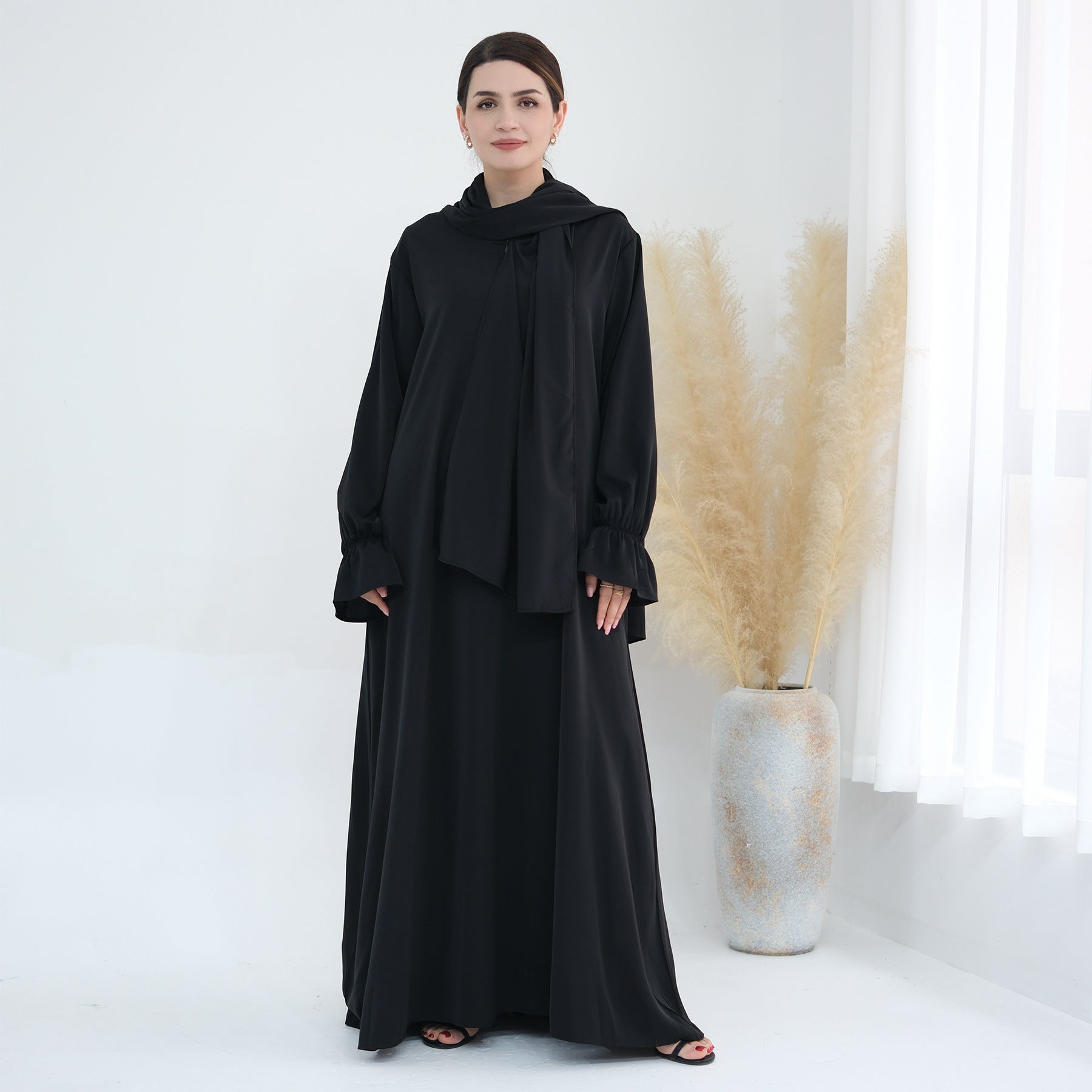 Flare Long Under Abaya Dress