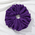 Velvet Volume Scrunchie - Purple