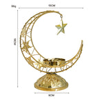 Crescent Moon Metal Incense Holder