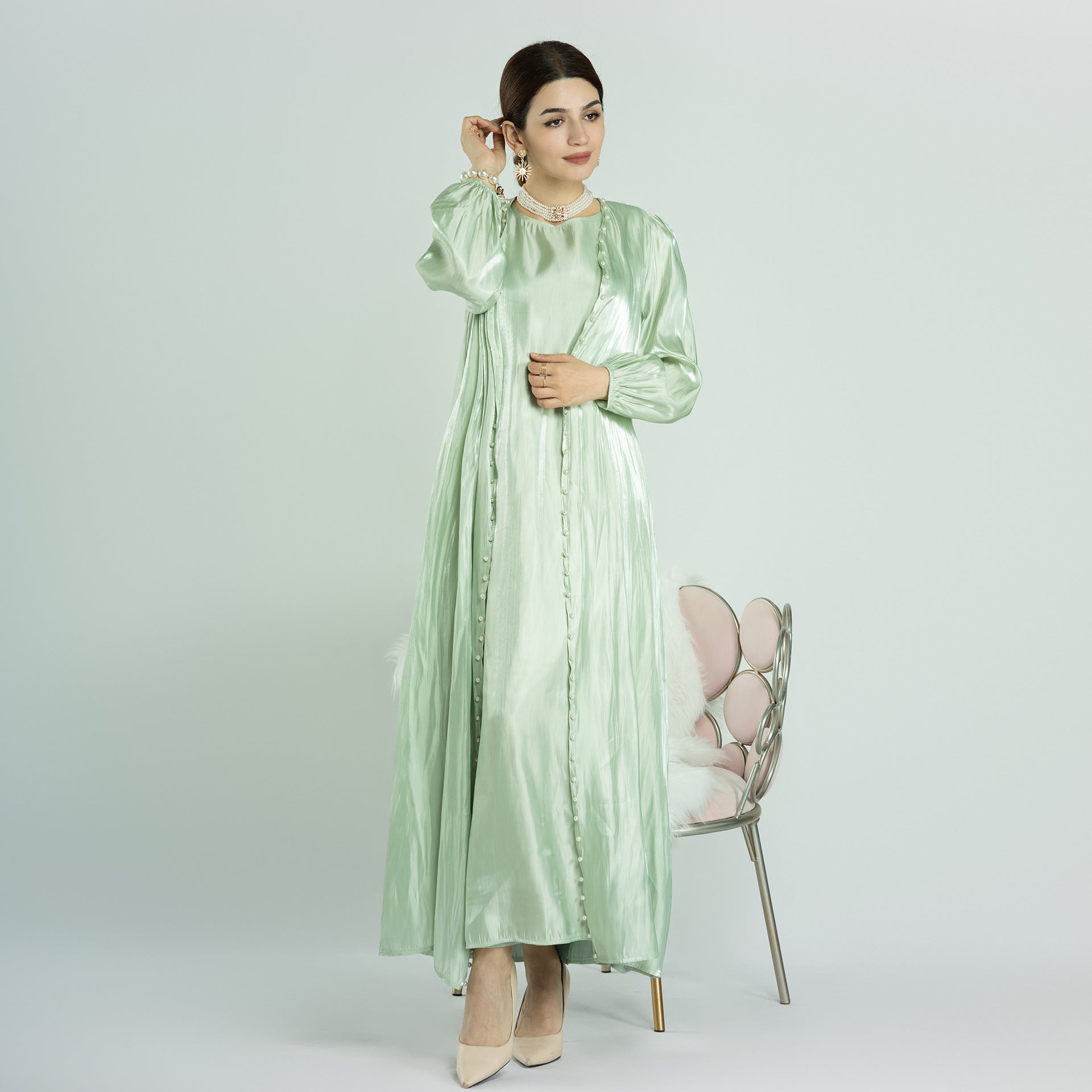 Lightweight Silk Satin Abaya