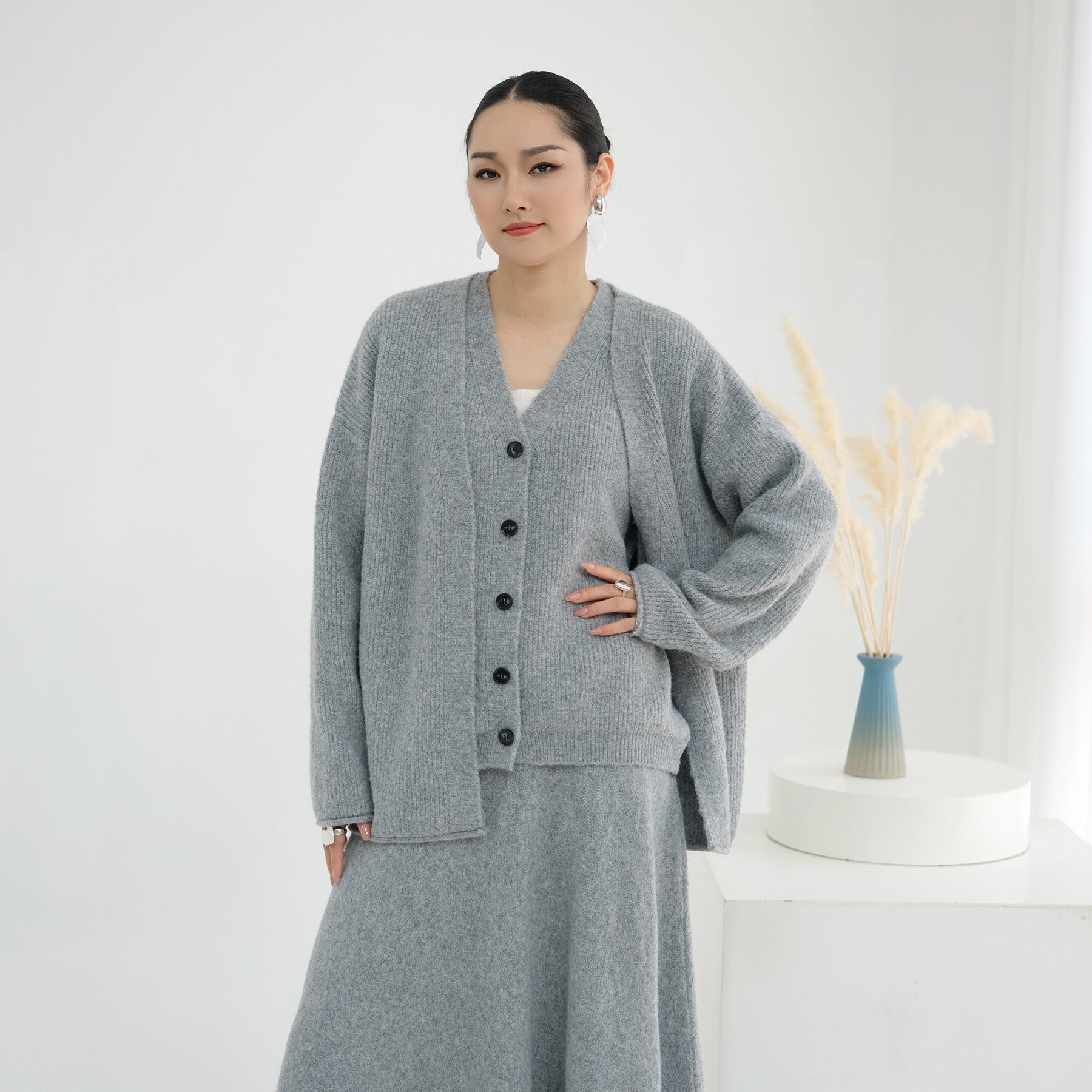 3 Pcs Thick Knit Set